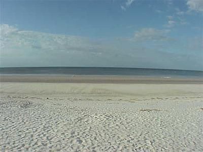 Gulf beach in front of condo