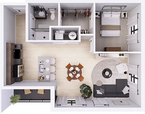 Floor plan 1D