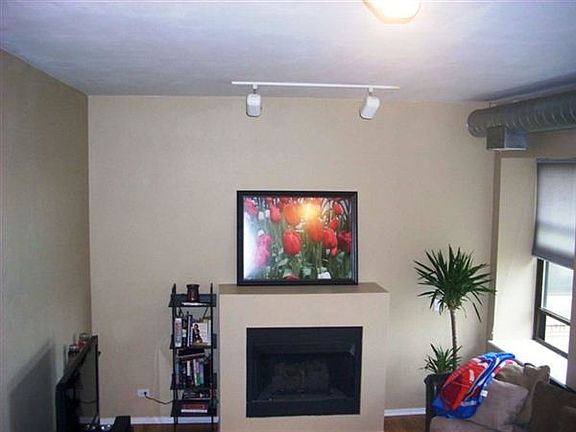 Living room with gas fireplace