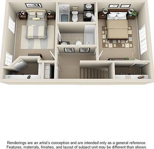2 Bedroom | 2.5 Bath | 1230 SF 2 Bedroom | 2.5 Bath | 1230 SF