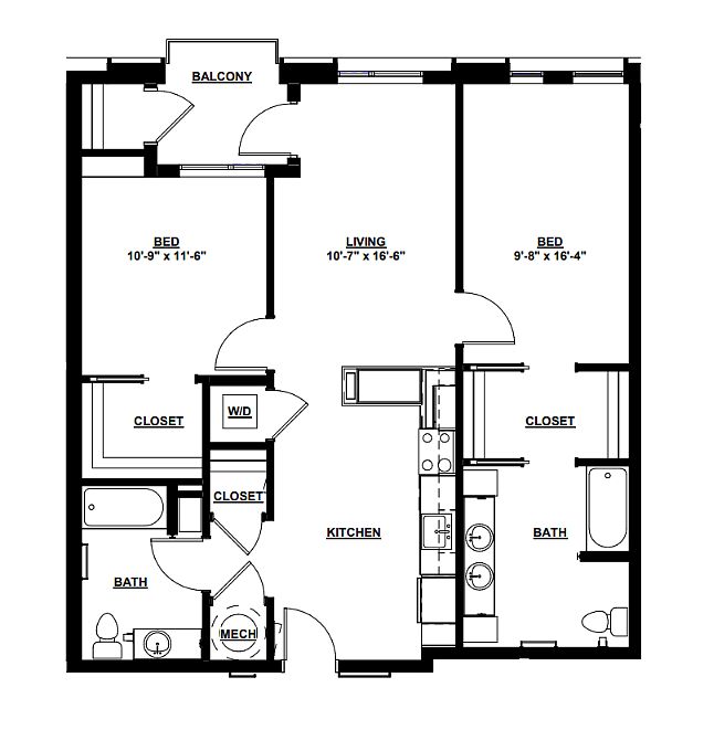 Solvent floorplan