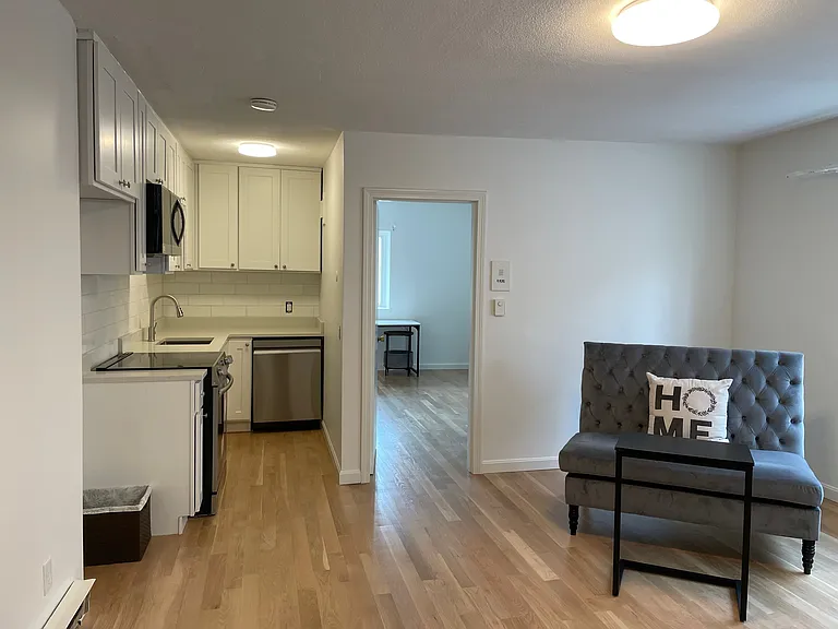 kitchen & living room