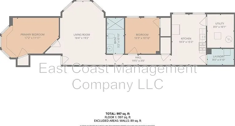 2 bed, 1.0 bath, 997 sqft, $1,195 — Photo 3