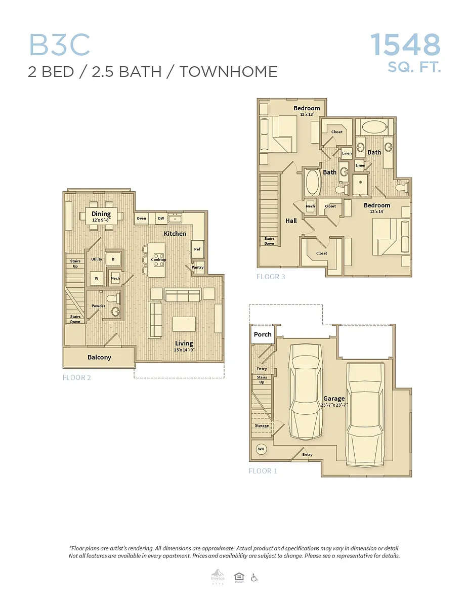 Floor plan B3C