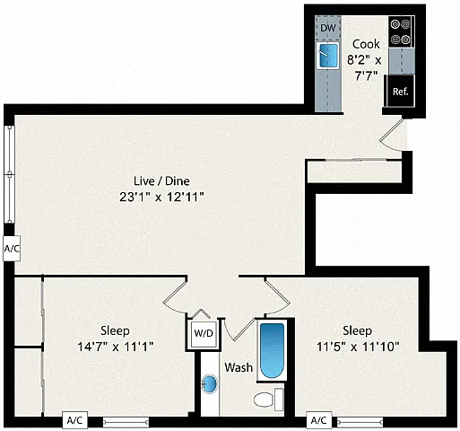 Floor plan B1