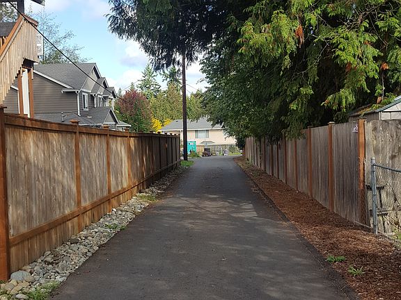 Newly-paved private driveway
