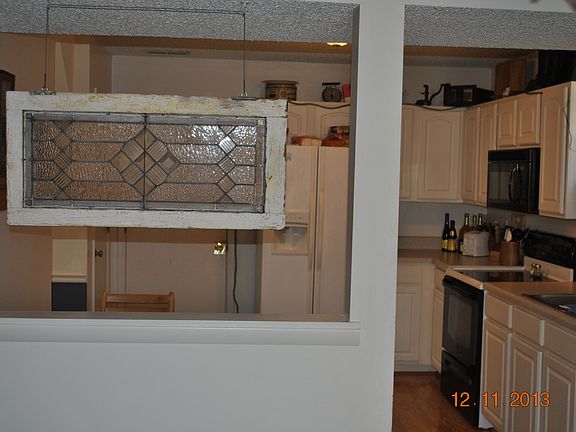 View from Family Room into Kitchen