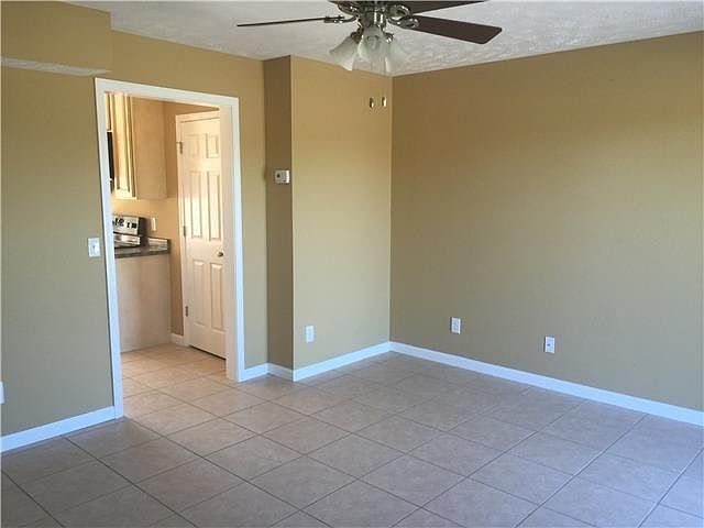 Living Room with tile floor