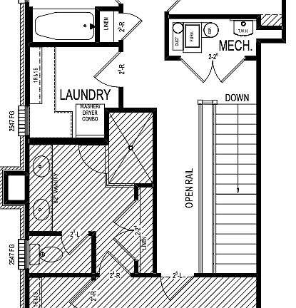 Townhome A Upper Level Base Plan
