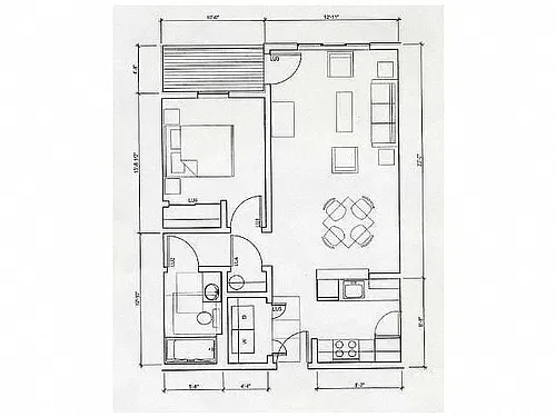 Floor plan One-Bedroom