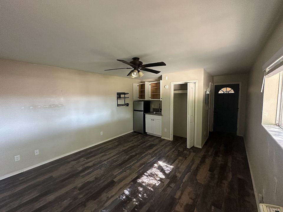 Living area with front door