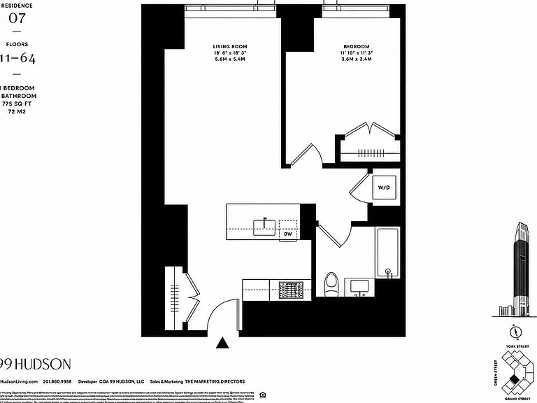 99 Hudson St #2607A — Photo 40