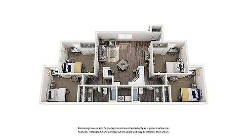 Floor plan Osceola Furnished