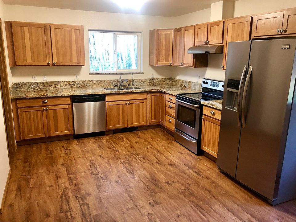 Kitchen with granite countertops