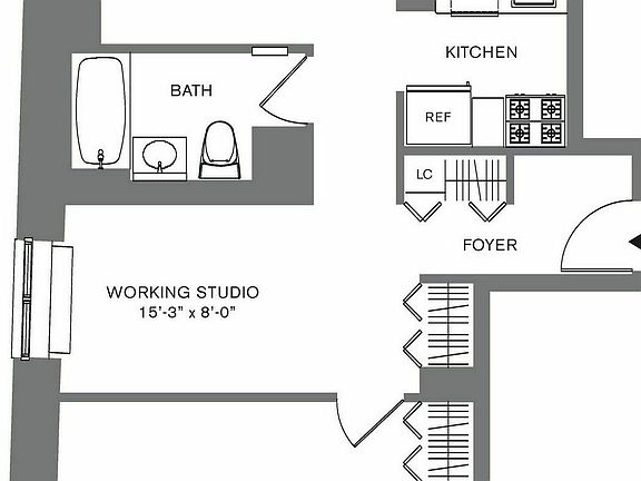 2nd image of 88 Leonard St #1115