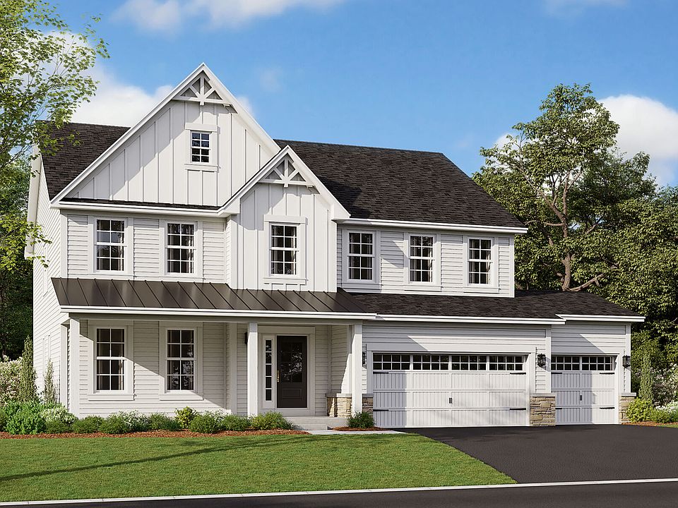 Fairbanks 3-Car Elevation Urban Farmhouse