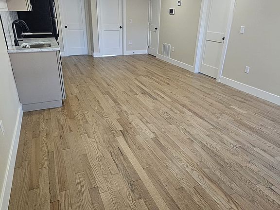 Living room, kitchen area