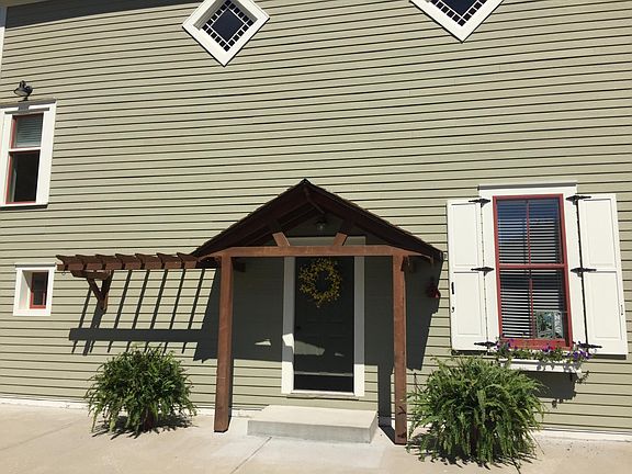 private covered entry from parking