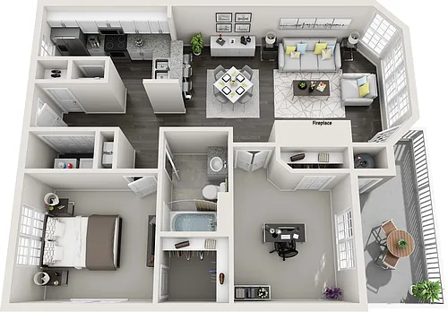 Floor plan 1B