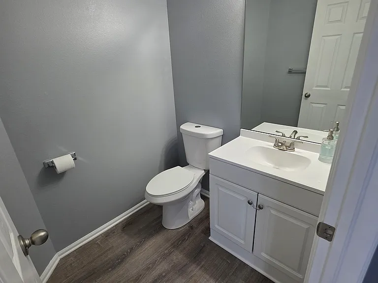 Half-bath located on main floor