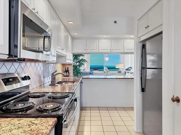 View to the gulf from kitchen