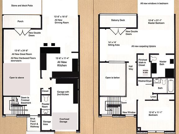 1st and 2nd floor plan