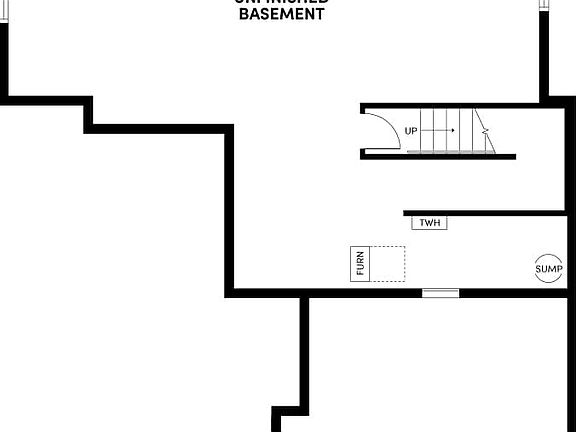 Partial Unfinished Basement