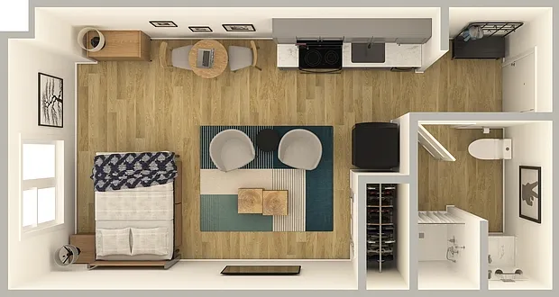 1 bed, 1.0 bath, $1,600 — Photo 2