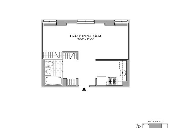 2nd image of 444 W 35th St APT 17E
