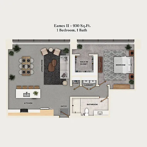Floor plan A17 - Eames II