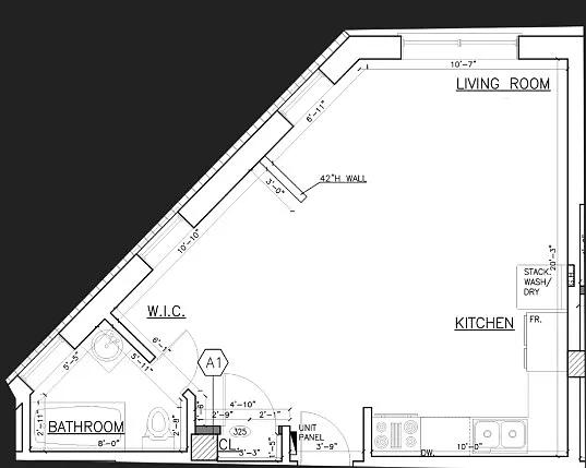 Floor plan Studio