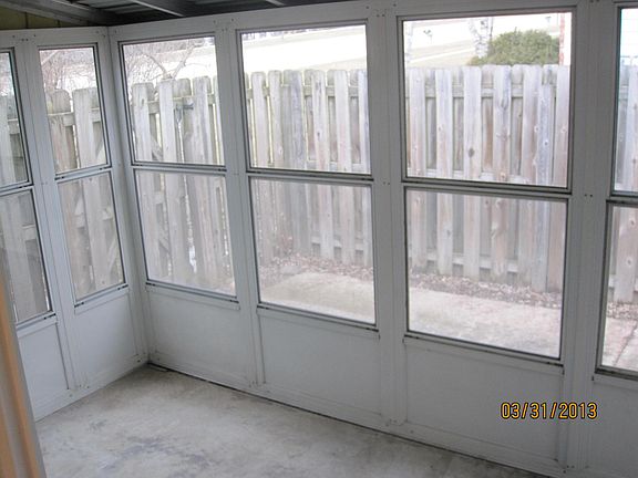 Sunroom off from the kitchen