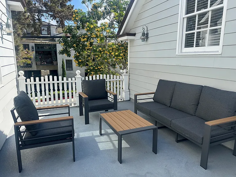 Second floor patio adjacent primary