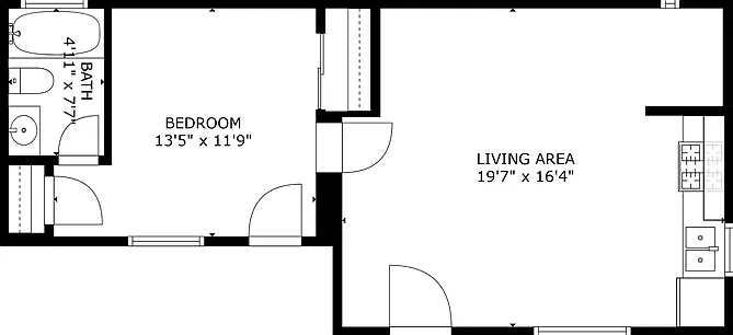 1 bed, 1.0 bath, 711 sqft, $999 — Photo 3