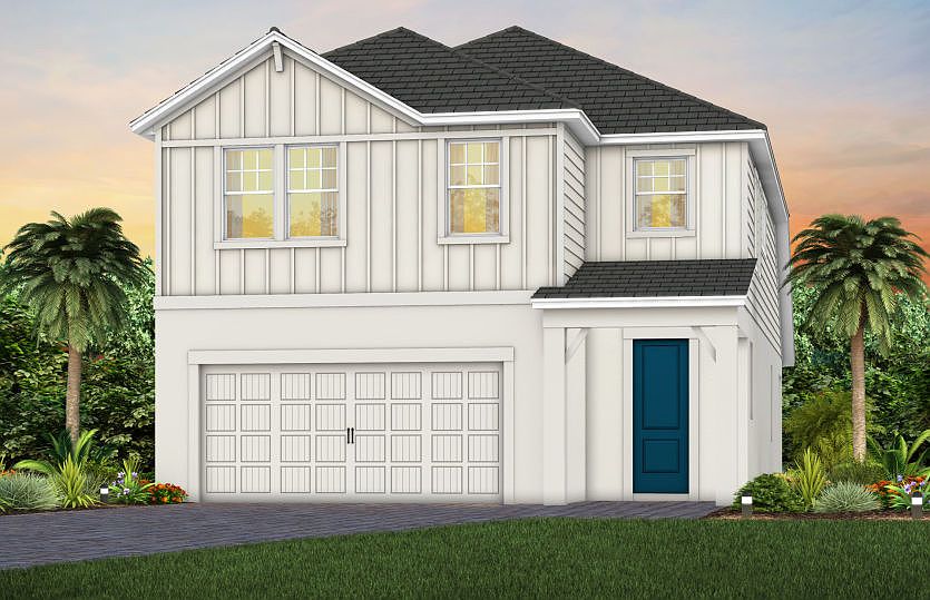 Exterior FH2 in Farmhouse Spare White Loyal Blue