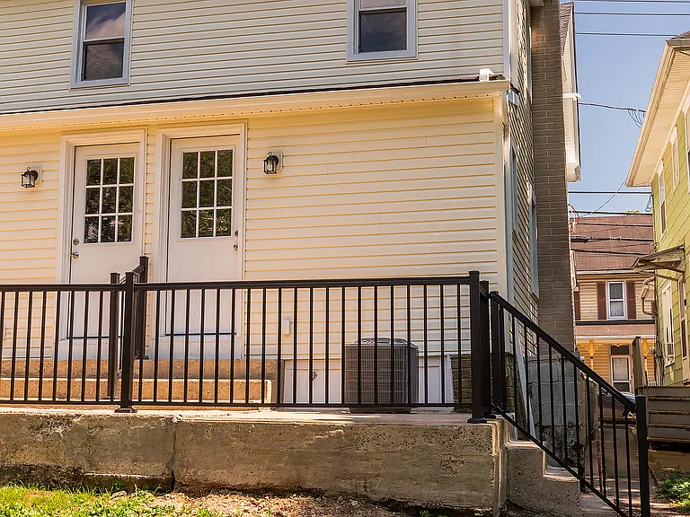 Back patio for 203.