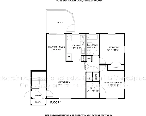 2 bed, 1.0 bath, 891 sqft, $1,175 — Photo 3