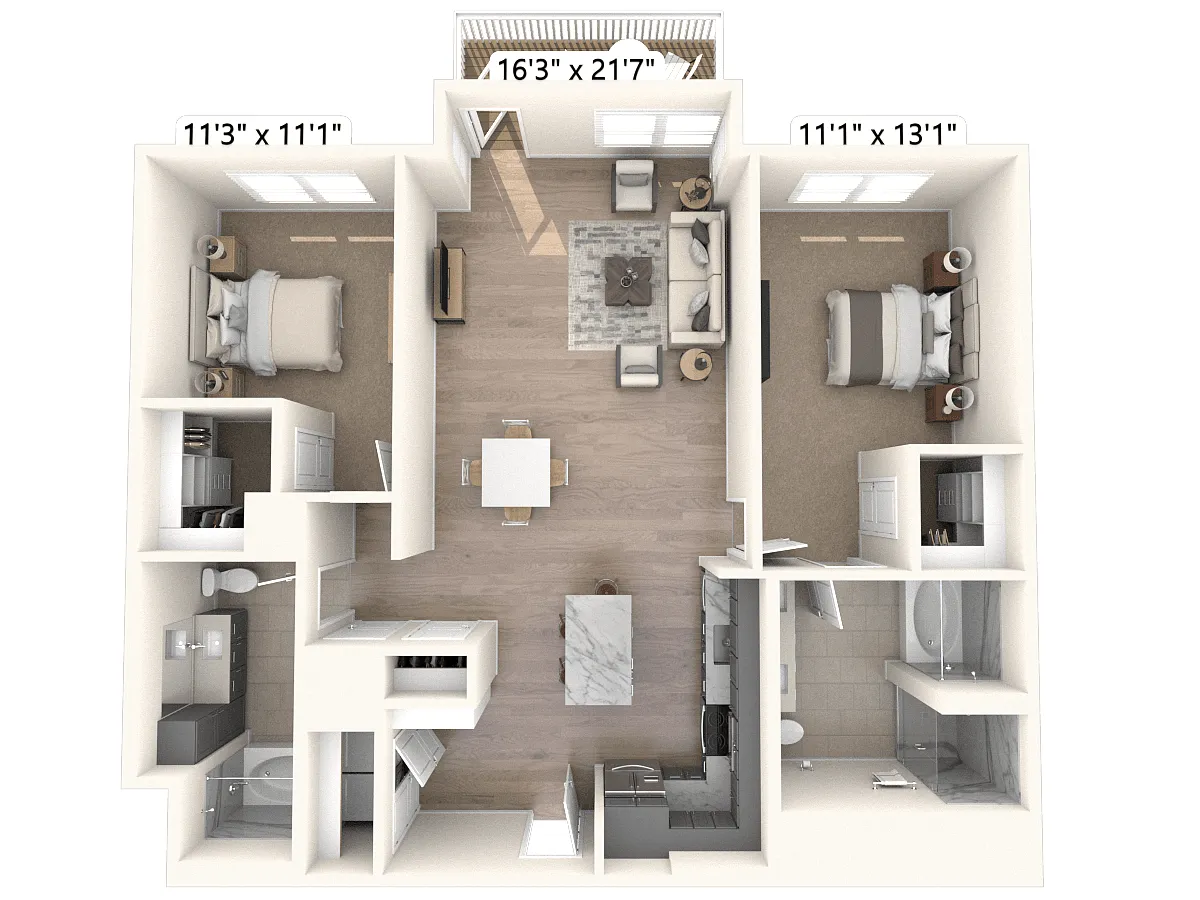 Floor plan B61-B-V-S