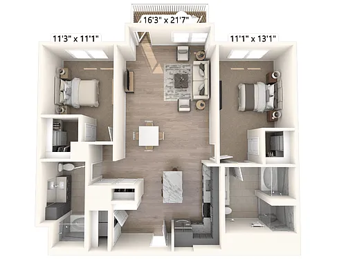 Floor plan B61-B-V-S