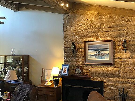 Lights tucked up on the beam