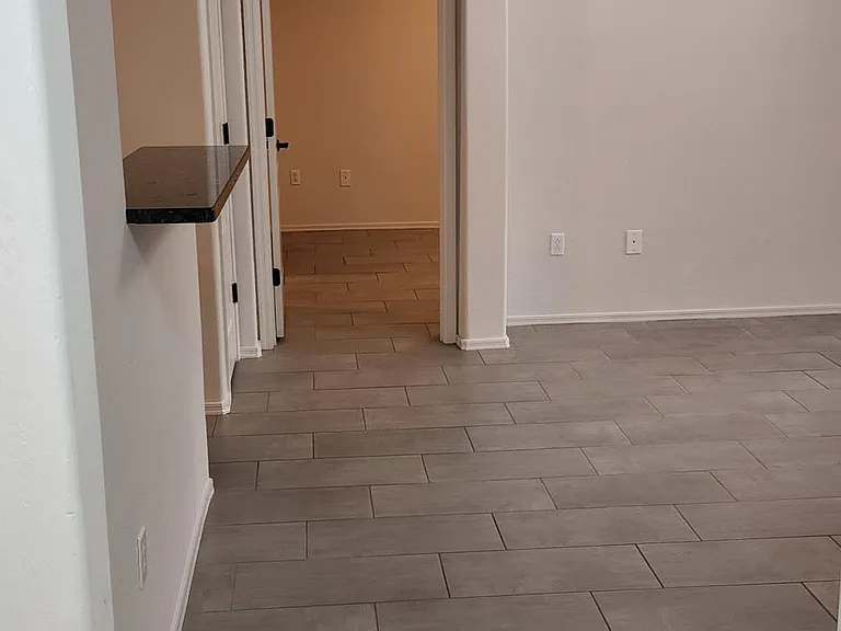 main hallway into living room