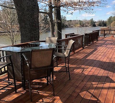 large deck area
