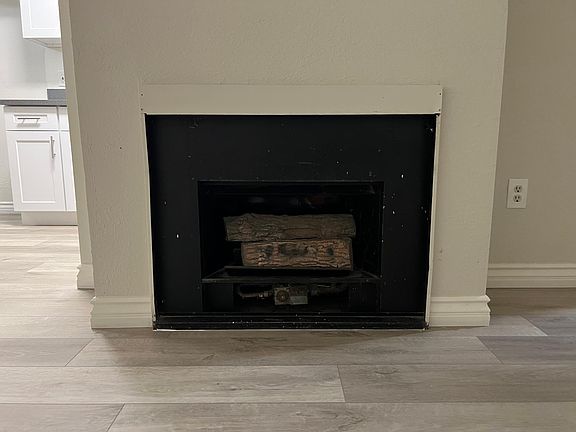 Fireplace in the living room