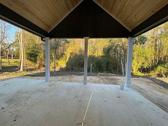 Tongue-in-grove back porch