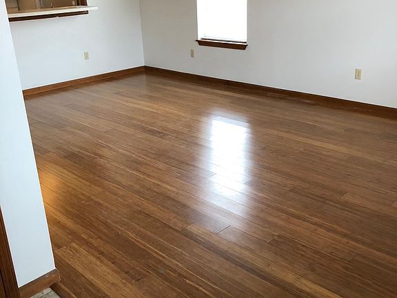Living room with bamboo floors