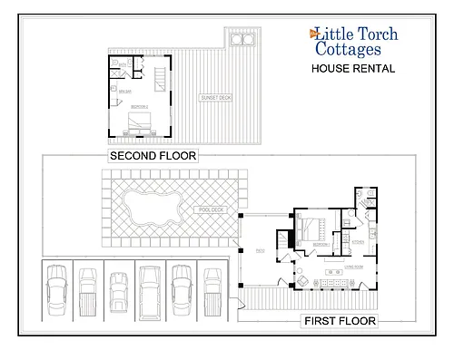 Floor plan 53 Barry - 2 Bed 2 Bath Private Home w Pool