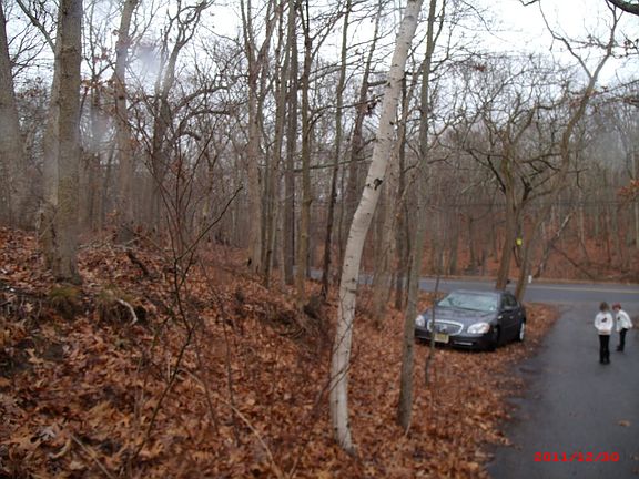 view looking down Diamond Ln