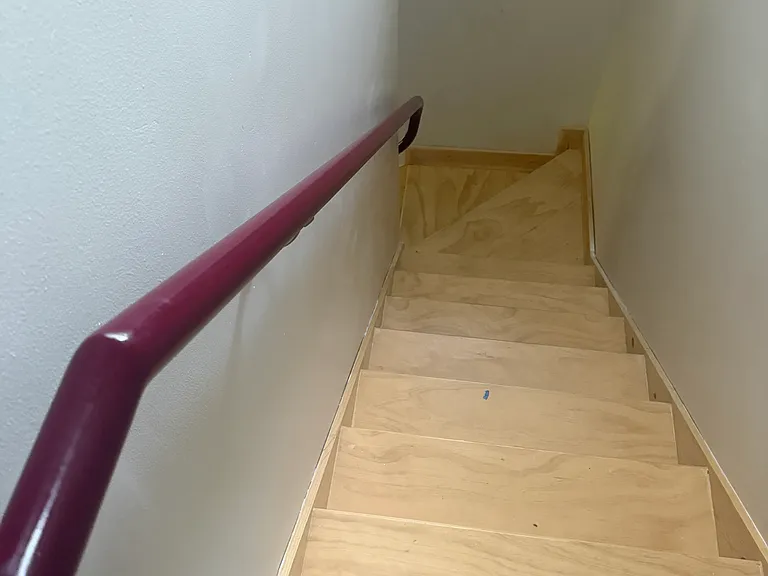 new stairs and railing to 2nd floor