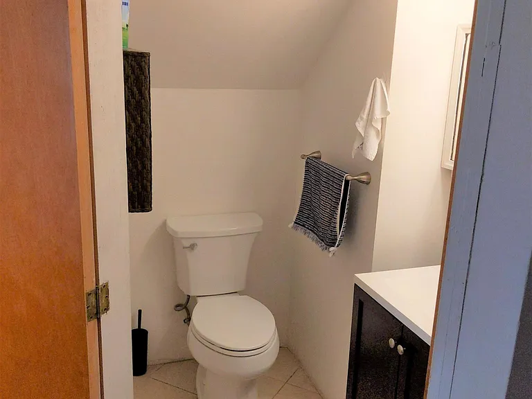 Ensuite bathroom - toilet and vanity/sink.