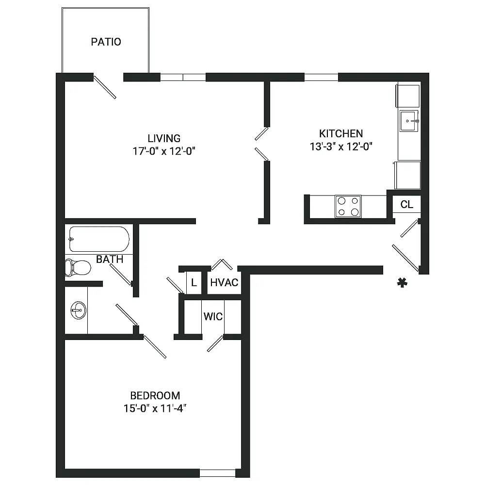 Floor plan A6- Income Restrictions Apply